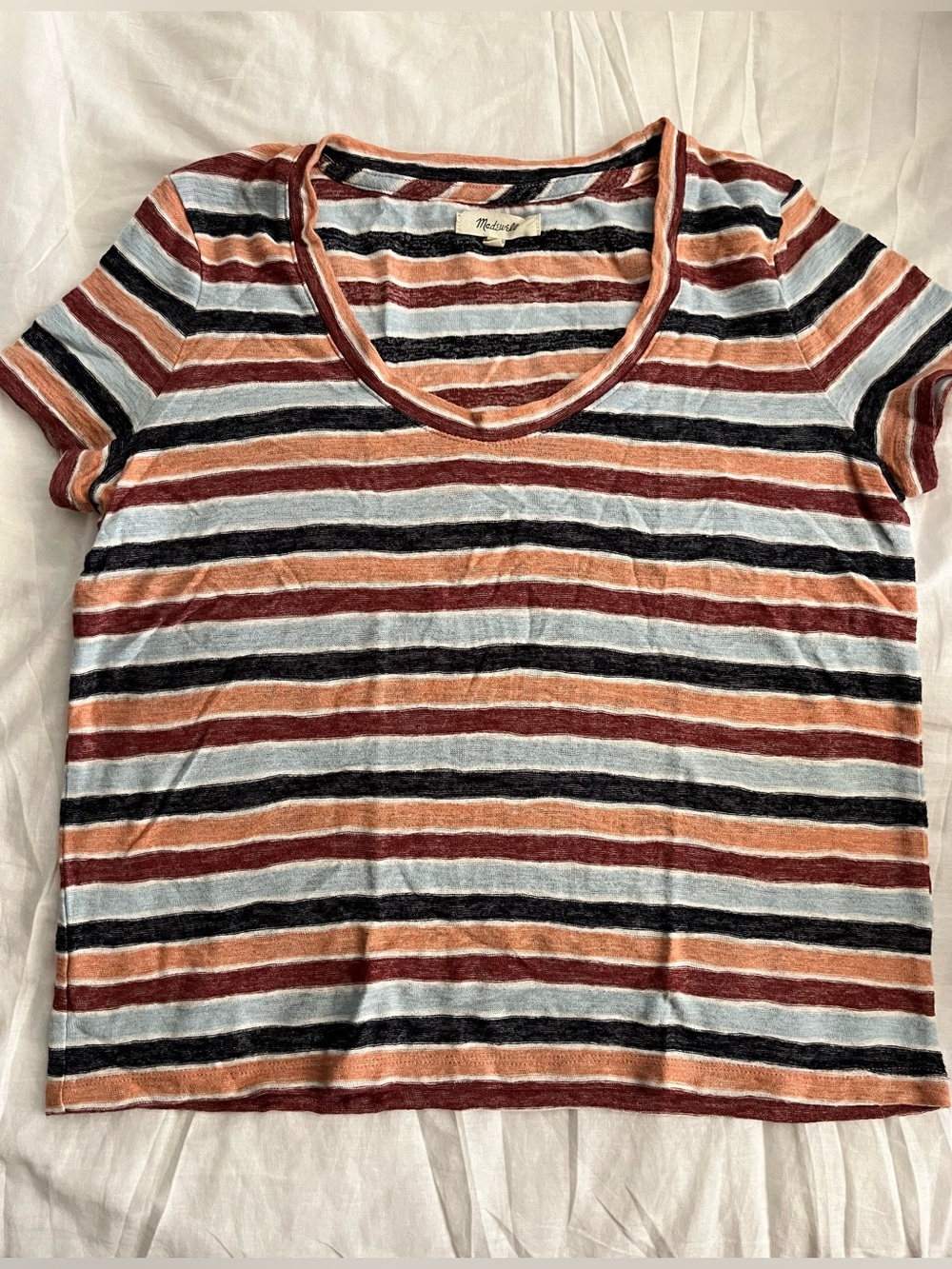 Madewell Alto scoop tee in colborne stripe